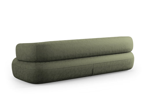 Micadoni Bank Jenny 4-zits, chenille, groente - 90x226x73cm