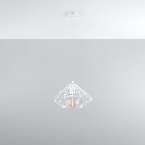 Sollux Lighting Hanglamp UMBERTO wit - 32x32x120cm