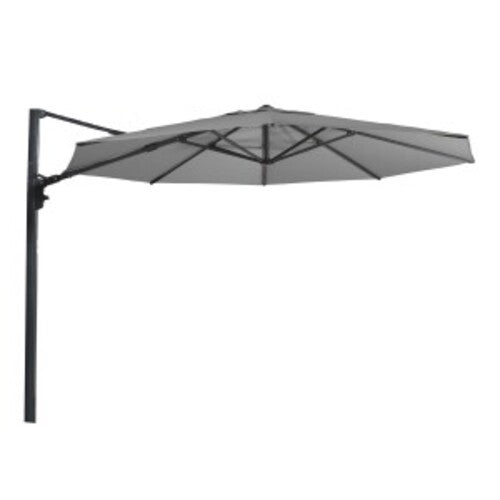 Lesli Living push-up parasol Virgo - grijs - Ø350cm
