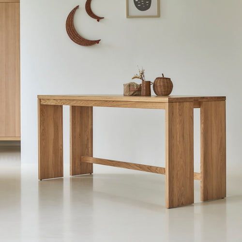 Tikamoon Massief eiken kinderbureau 160 cm - Naturel - vtwonen shop