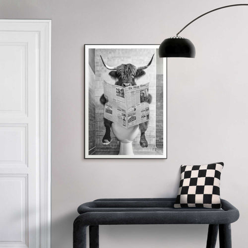 Reinders schilderij Hooglander Toilet - 70x50cm