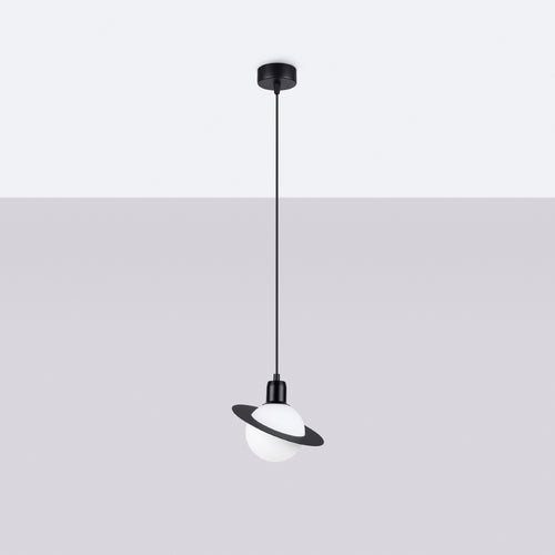 Sollux Lighting Hanglamp HYPERION 1 zwart - 20x20x125cm