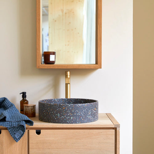 Tikamoon Ronde waskom in confetti terrazzo ∅ 39 cm - Veelkleurig