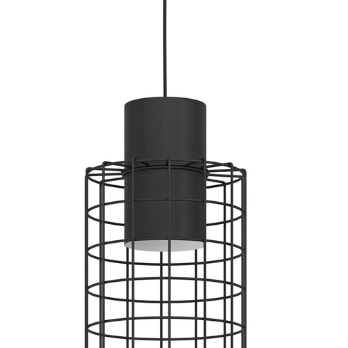 EGLO hanglamp Milligan - e27 - industrieel - 103 cm - zwart/wit - vtwonen shop