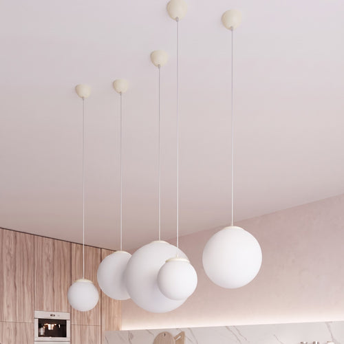 Sollux Lighting Hanglamp UGO 20 beige - 20x20x110cm
