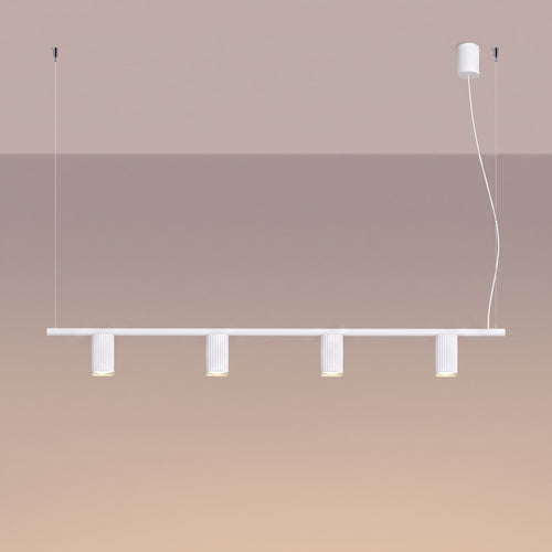 Sollux Lighting Kroonluchter RAYO 4 wit - 122x6x208cm