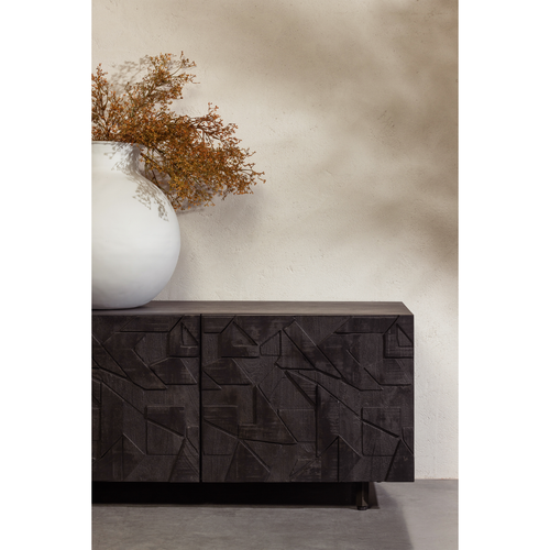 WOOOD tv-meubel Counter - Mango - Zwart - 50x160x45 - vtwonen shop