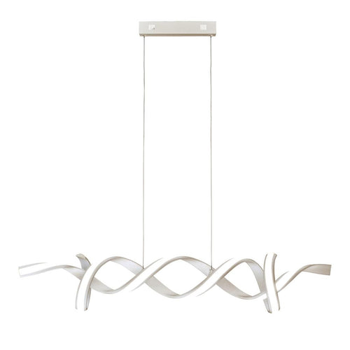 Searchlight Music LED Zilveren Designer Linear Bar Hanglamp 3000K