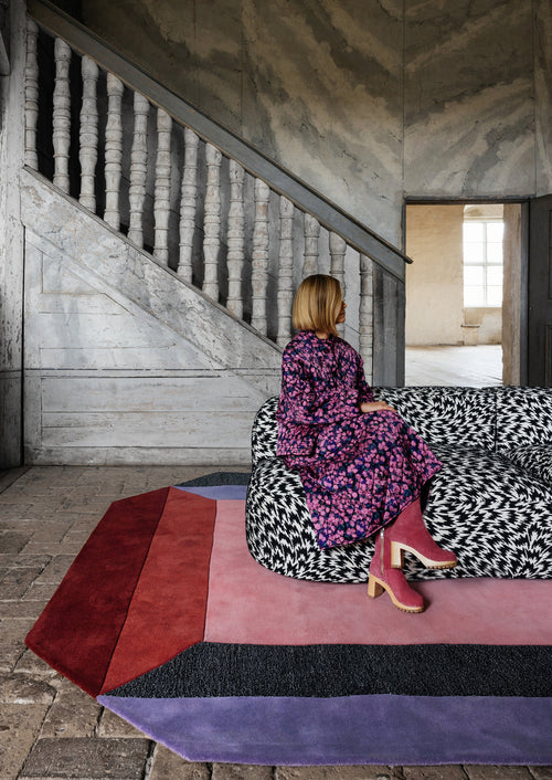 Vloerkleed Layered Teklan Crystal Spectrum Wool Rug 200x300 cm - vtwonen shop