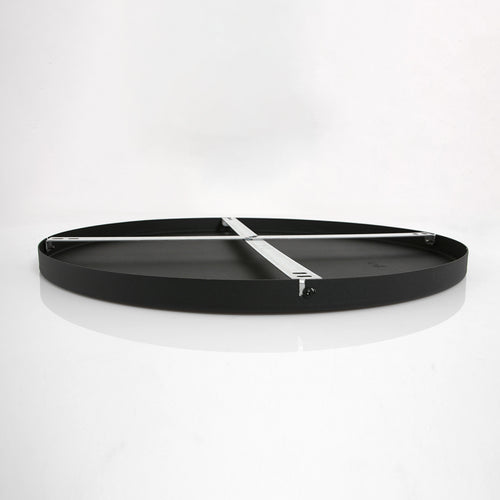 Ylumen plafondplaat rond -  50  x 2.5   cm - zwart