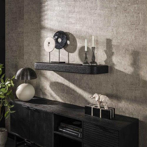 Giga Meubel Wandplank Metallic - Grijs Metaal - 100x29x8cm