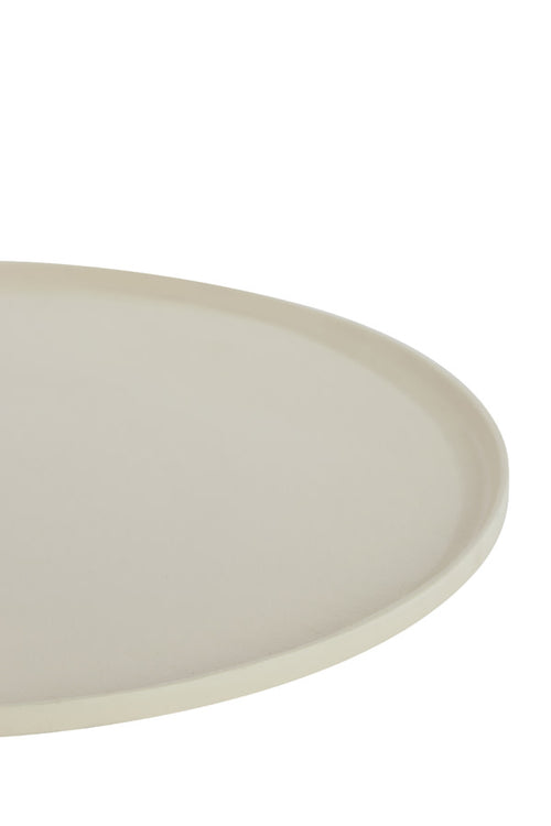 Light & Living decoratie schaal Maes - wit - 30x30x1.5 cm