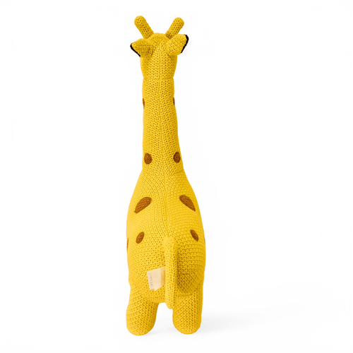 Pintado & Lacado knuffeldier Giraffe - geel - 55 cm