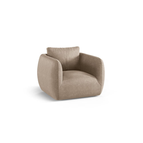 Cosmopolitan Design - Fauteuil Nimes structurele stof zand - 87x95.5x80cm