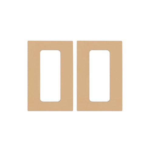 Decoplates dimmerswitch afdekraam frontje, 2pack rechthoekig - oranje - 7.9x12.4cm  frontjes - vtwonen shop