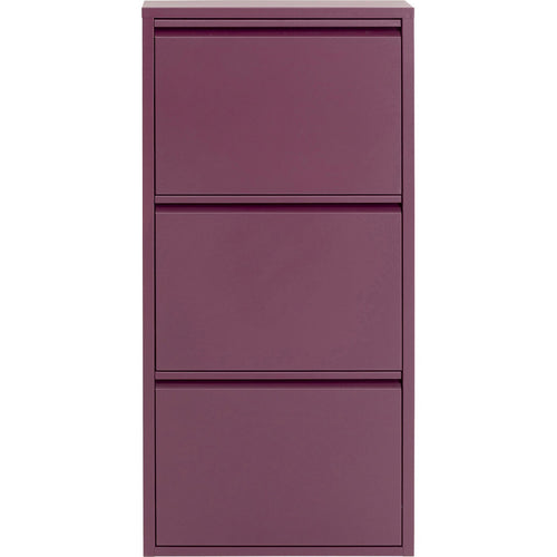 Kare Design Schoenenkast Caruso paars 3 laden