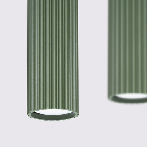 Sollux Lighting Hanglamp KARBON 4L olijfgroen - 81x5x120cm