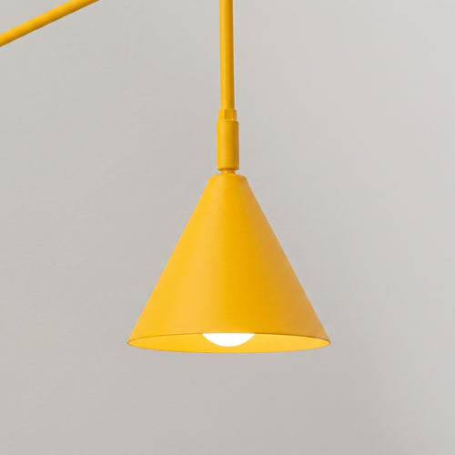 Sollux Lighting Wandlamp NOX 1 geel met schakelaar - 14x61x30cm