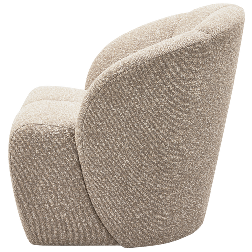 WOOOD draaifauteuil Mojo - Bouclé - Beige Melange - 75x68x77 cm - vtwonen shop