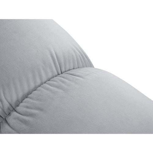 Cosmopolitan Design - Modulaire bank Cortina 3-zits, flueel lichtblauw - 188x188x70cm
