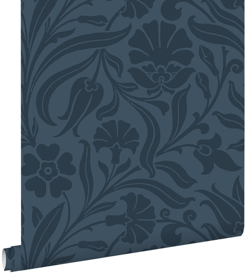 ESTAhome behang bloemen donkerblauw - 53 cm x 10,05 m - 139296 - vtwonen shop