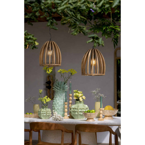 Light & Living hanglamp Haranka - bruin - Ø47cm