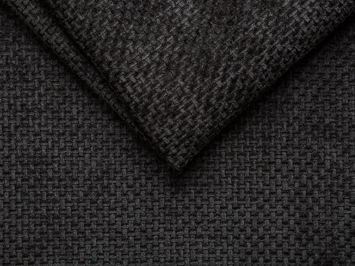 Micadoni Panoramische hoekbank links Miley 6-zits, structurele stof antraciet - 255x330x70cm