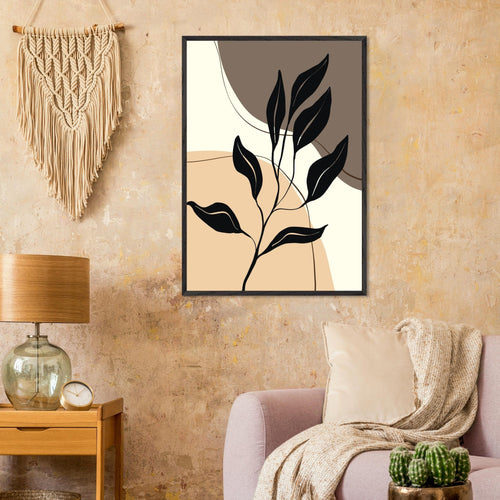 Artfulprints Poster Boho – Graphic nature   - A4 21x29.7 cm - Meerkleurig