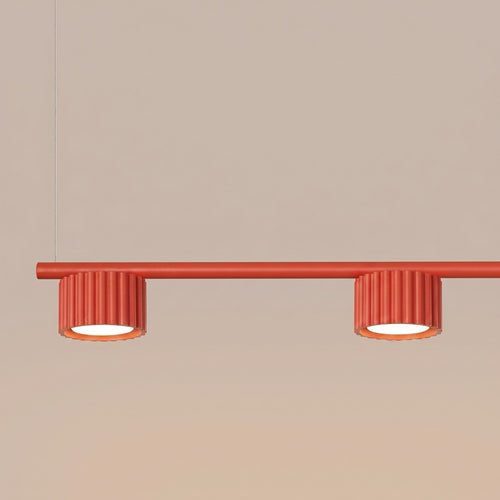 Sollux Lighting Kroonluchter AURA 4 rood Gx53 - 122x10x208cm