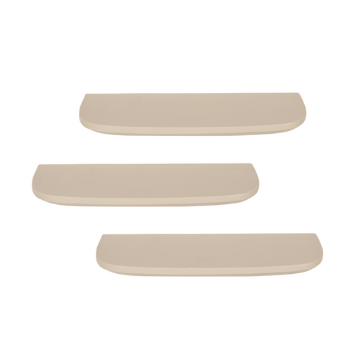 StarFurn Wandplank Gusta - Zandkleur Hout - Set van 3 - 60x20x15cm