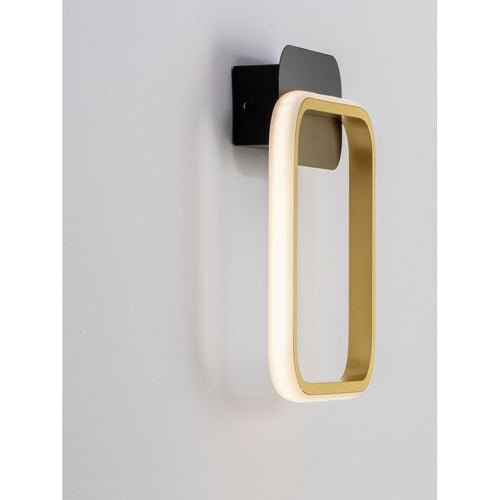 Nova Luce IMAR Geïntegreerde LED-wandlamp Sandy Black, gouden LED 13W 563lm 3200K