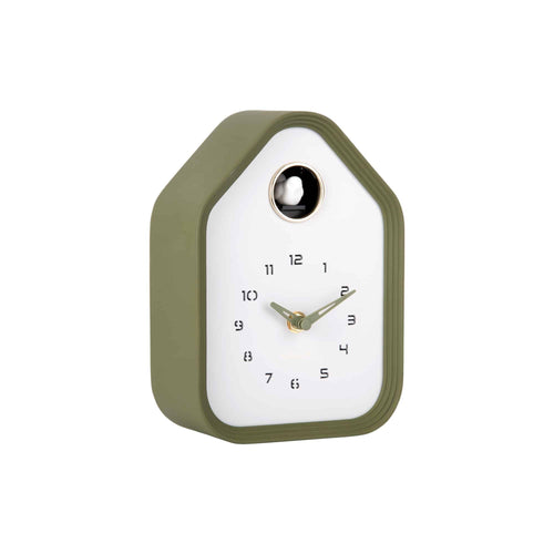 Karlsson wandklok Reina Cuckoo - groen - 7.4x14.4x20.4cm