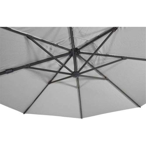 Lesli Living push-up parasol VirgoFlex - grijs - Ø350cm