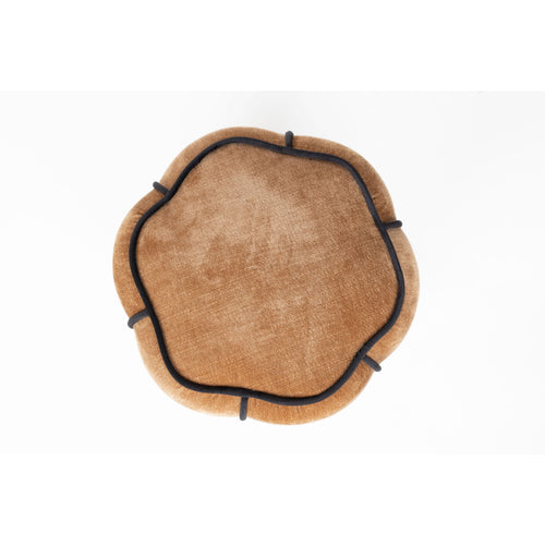 Dutchbone Donna Poef Velours Lichtbruin