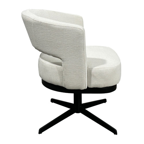 DÉJA Living Eetkamerstoel Louis - Stof/Metaal - Beige - Set van 2