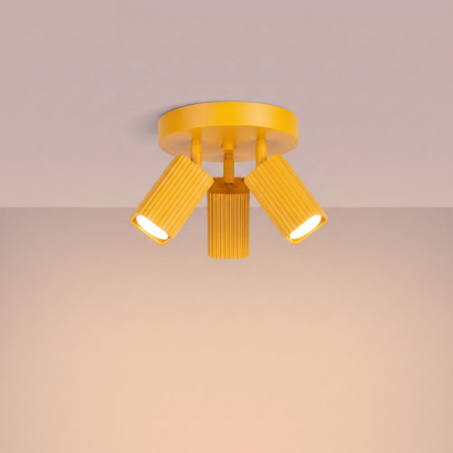 Sollux Lighting Plafondlamp RAYO 3P geel - 20x20x18cm