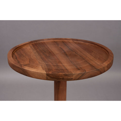 Dutchbone Zion Bijzettafel Rond 40 cm Hout - Bruin - vtwonen shop