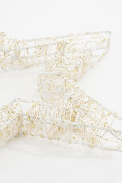 Luca Lighting Ster Hangend met Warm Witte LED Verlichting - Ø36 cm - Metaal - Wit - vtwonen shop