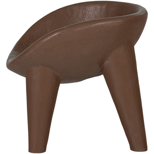 WOOOD loungestoel Orio - Polymeer - Rood/Bruin - 58x62x62