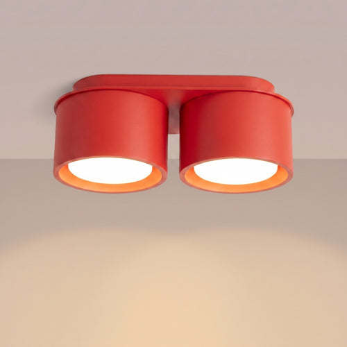 Sollux Lighting Plafondlamp MODO 2 rood Gx53 - 21x10x8cm