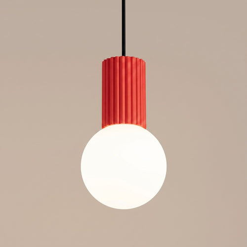 Sollux Lighting Hanglamp HALO 1 rood - 12x12x120cm