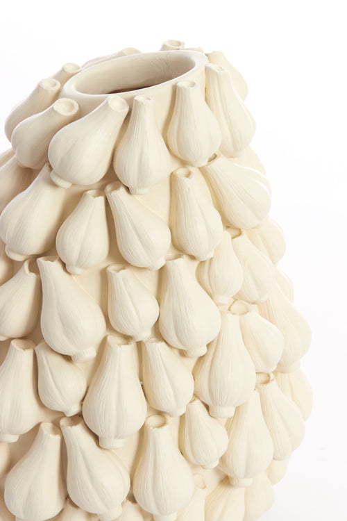 Light & Living vaas GARLIC - 42x39x47cm - wit - vtwonen shop