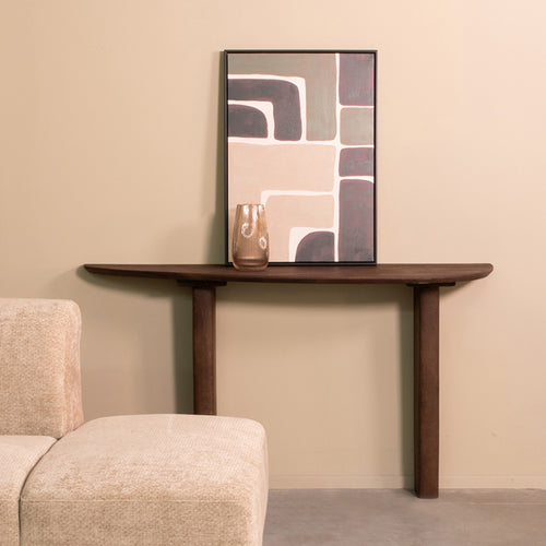 LABEL51 Sidetable Wow - Donkerbruin Mangohout - 135x40x75cm - vtwonen shop