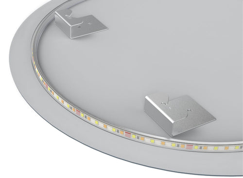 LOMAZOO badkamerspiegel Atlanta - met LED verlichting - rond - 70 cm