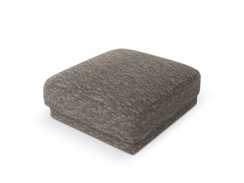 Micadoni Poef Miley chenille, grijs - 90x90x40cm