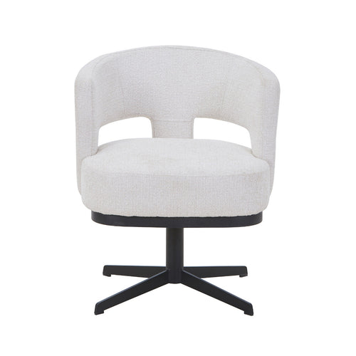 DÉJA Living Eetkamerstoel Léo - Beige - Draaibaar - Set van 2 - vtwonen shop