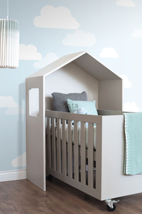 ESTAhome fotobehang wolkjes lichtblauw - 200 x 279 cm - 158842 - vtwonen shop