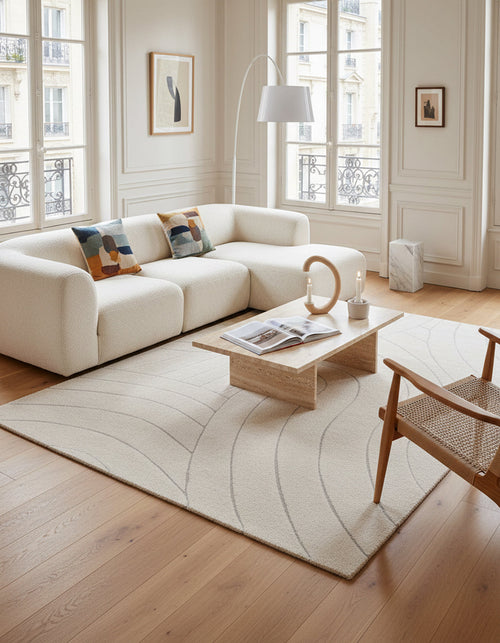 AFK Living vloerkleed  Halo - reliëfeffect - beige - 200 x 290 cm
