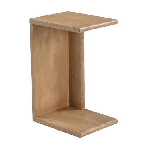 Giga Meubel Bijzettafel Nila - Naturel Hout - 36x28x56cm