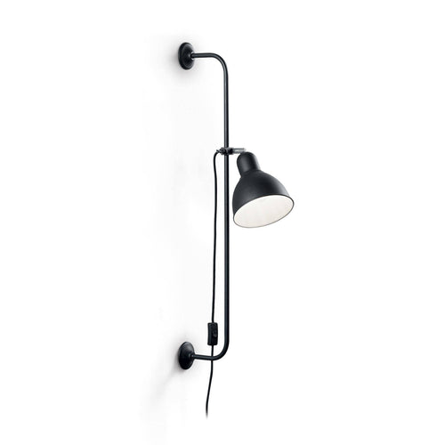Ideal Lux Shower - 1 Light Wandlamp Zwart